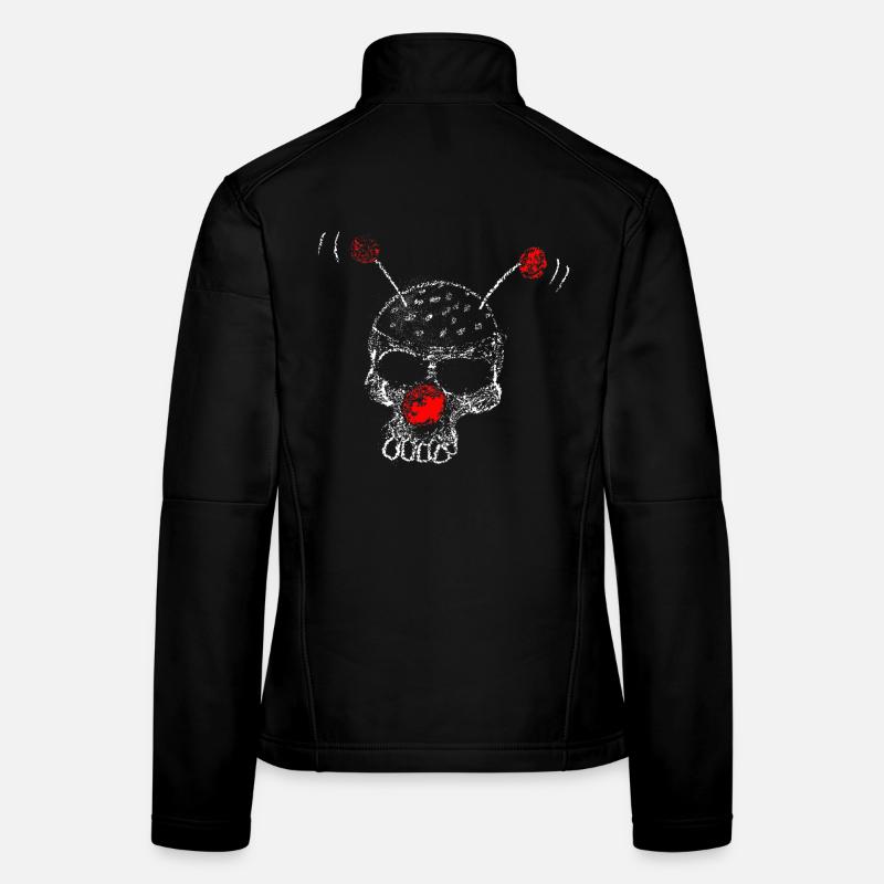 Clownschädel - Frauen Softshelljacke - Schwarz