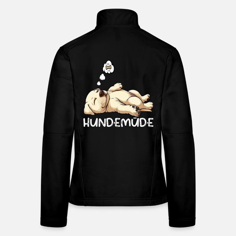 Hundemüde Labrador Labradorbesitzer Labradorhalter Frauen Softshelljacke