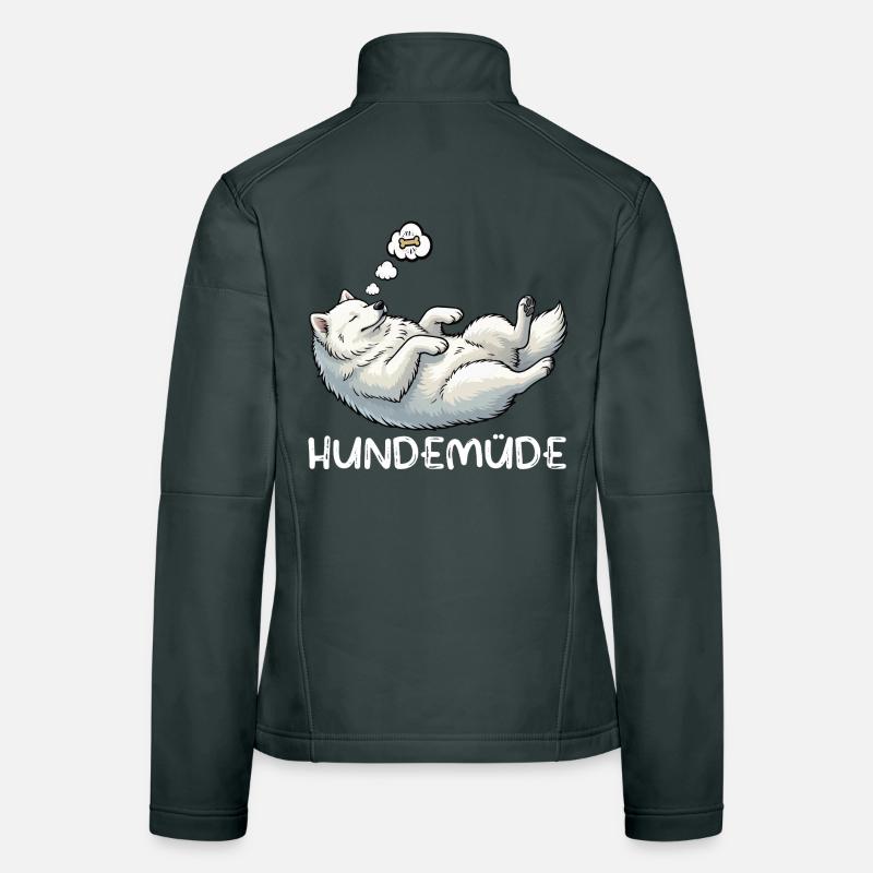 Dog Tired Samoyed Samoyed Owner Samoyed Dog Women's Softshell Jacket