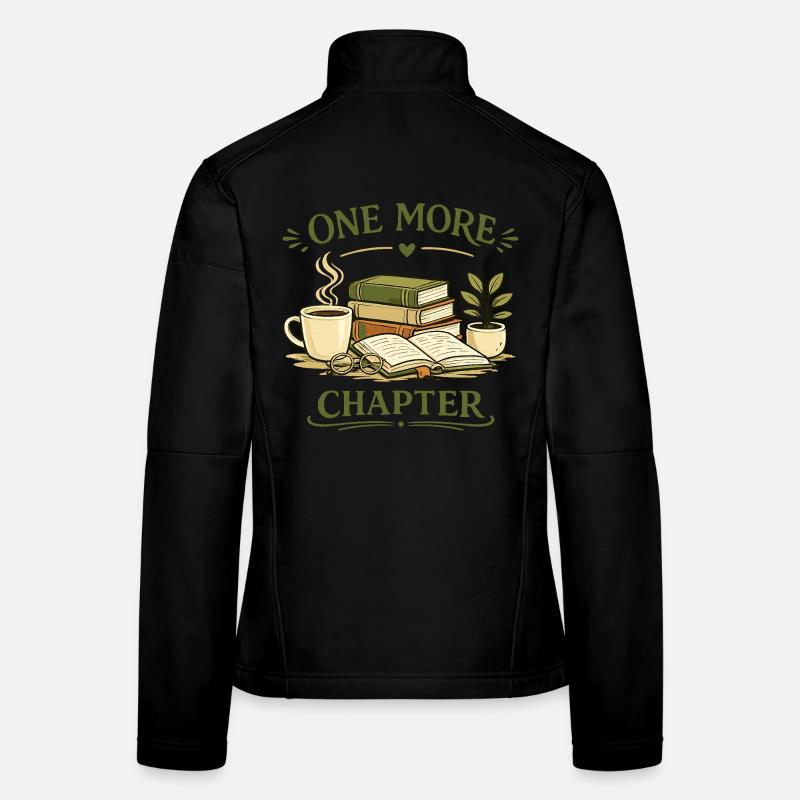 Book Lover Bookworm Books Motif Women's Softshell Jacket