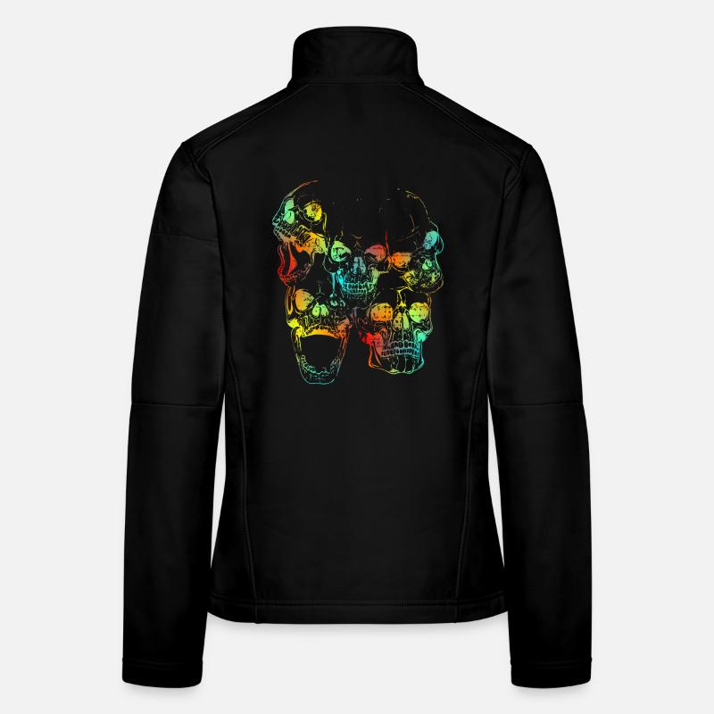 crânes Veste en tissu softshell Femme