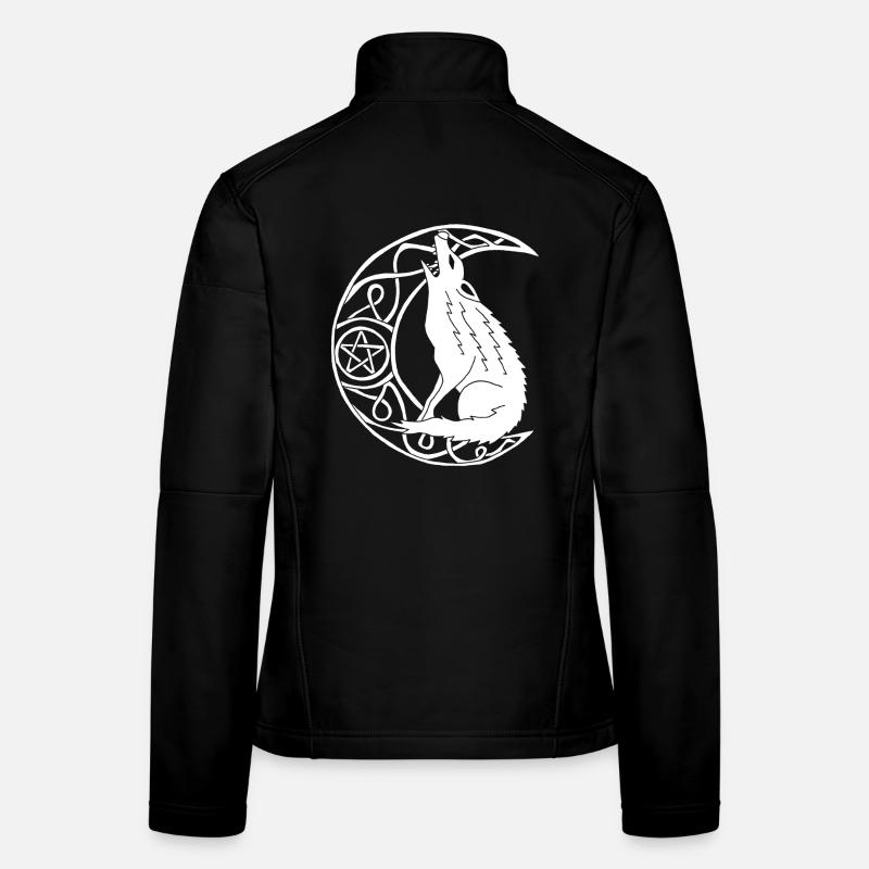 Hurlement du loup blanc Veste en tissu softshell Femme