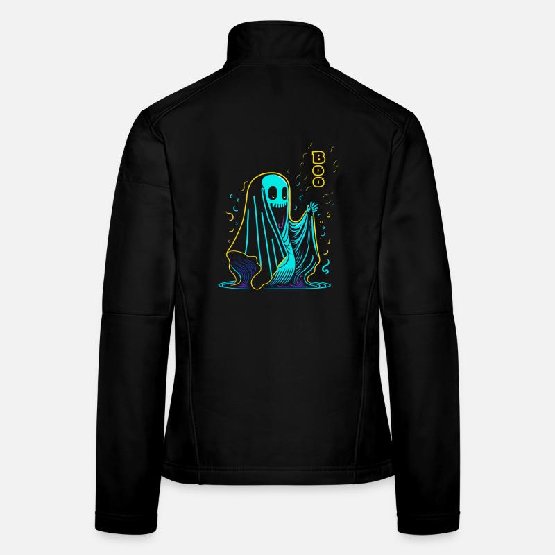 Fantôme d’Halloween négligé Veste en tissu softshell Femme