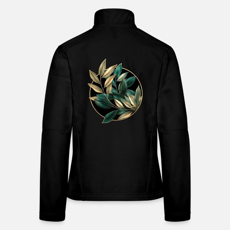 Plantes élégantes Veste en tissu softshell Femme