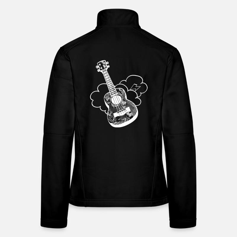 Funny Ukulele Women's Softshell Jacket