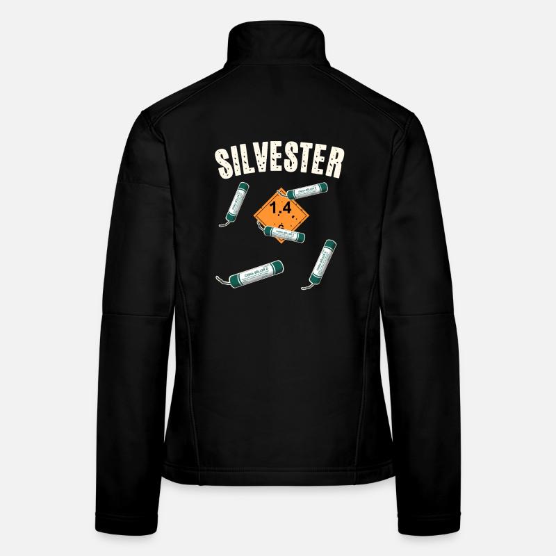 Feu d’artifice du Nouvel An Veste en tissu softshell Femme