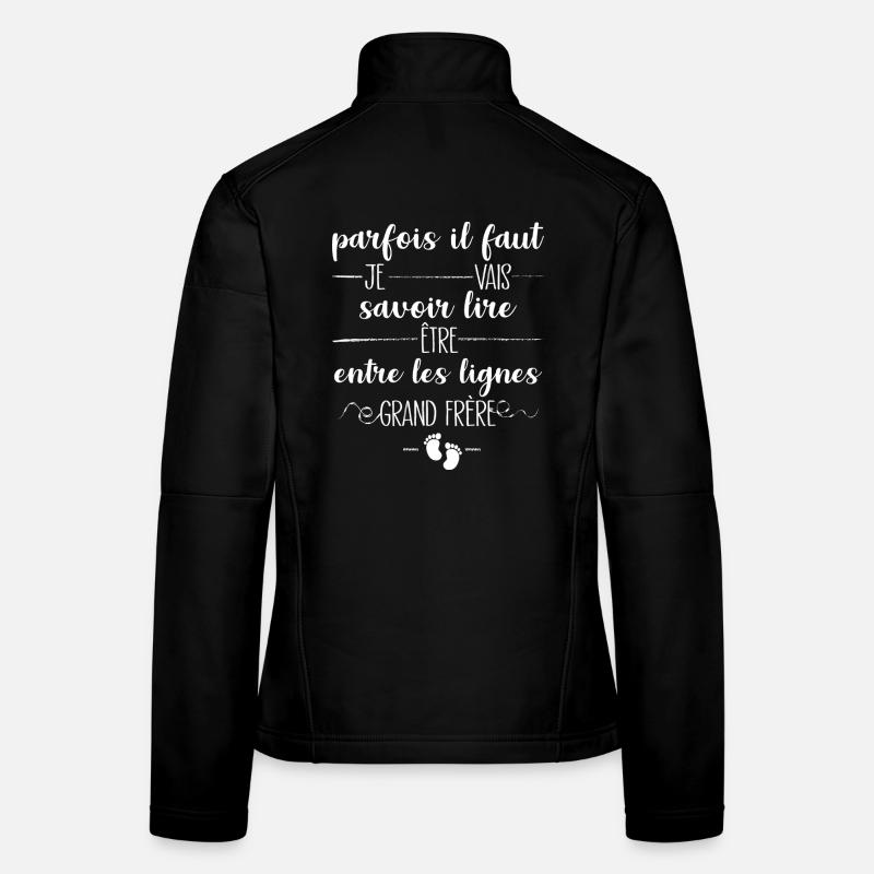 Ankündigung des zukünftigen Big Brother Babys - Frauen Softshelljacke - Schwarz
