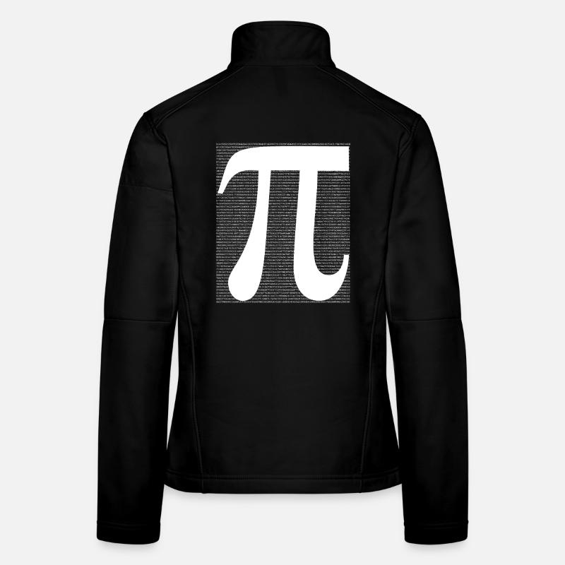 Symbole Pi dans l’art en ligne Veste en tissu softshell Femme