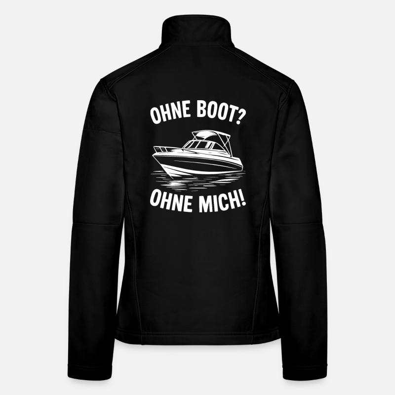 Sans bateau ? Sans moi ! Veste en tissu softshell Femme