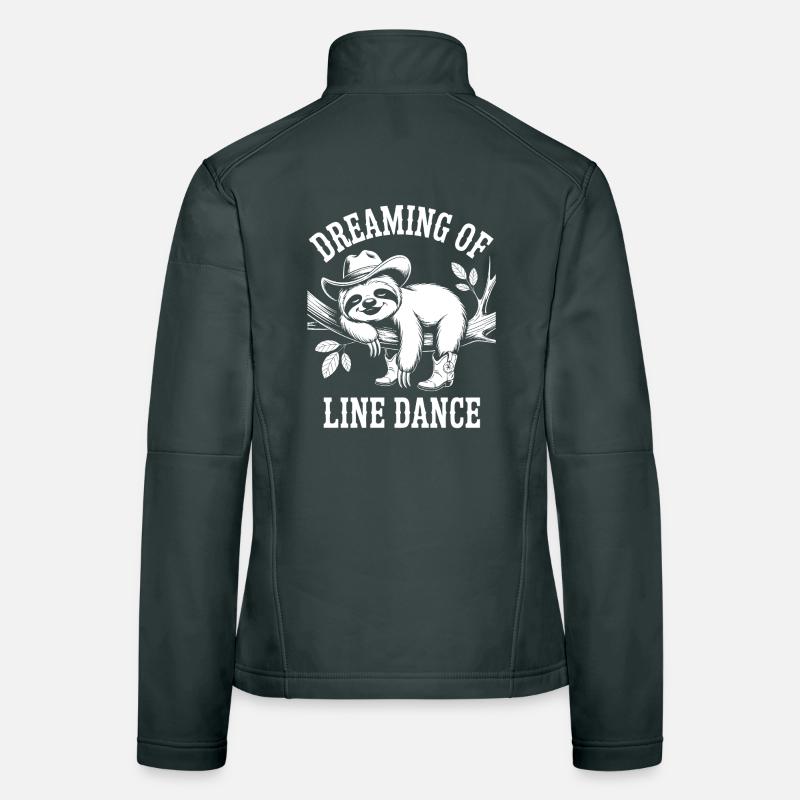 Sloth Dreaming Line Dance Women's Softshell Jacket