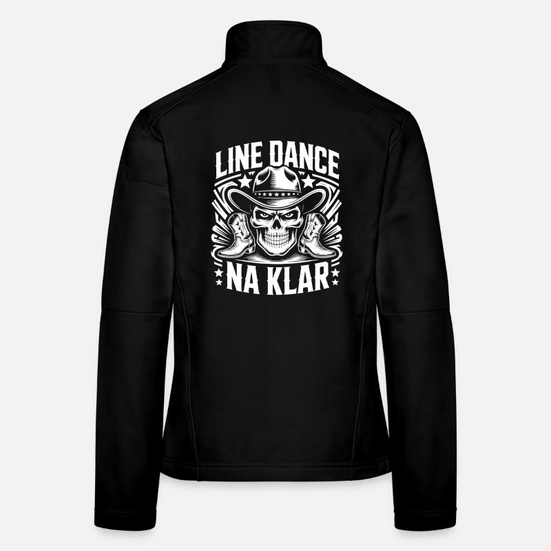 Line Dance Skull Cowboy Women's Softshell Jacket