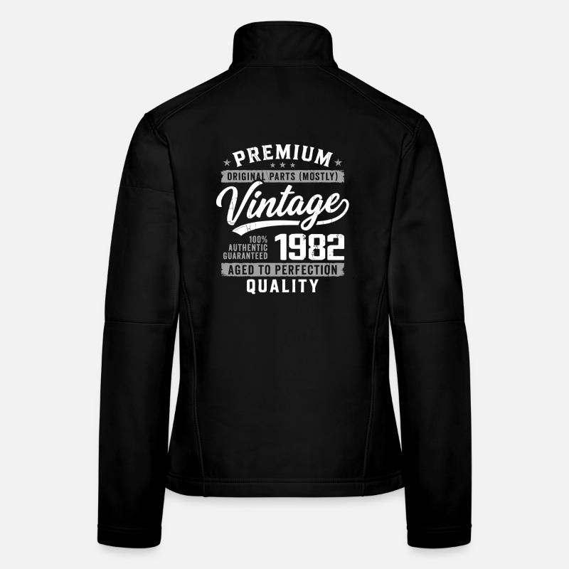 Vintage 1982 Retro 1982 Anniversary 1982 Women's Softshell Jacket