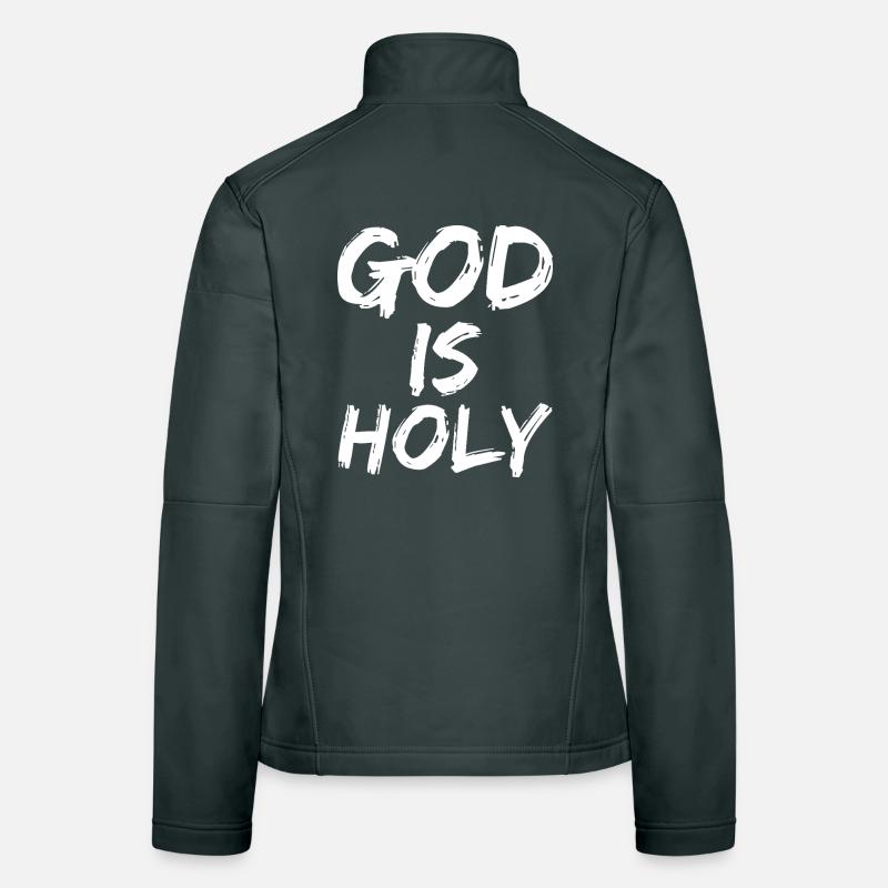 Dieu est saint Veste en tissu softshell Femme
