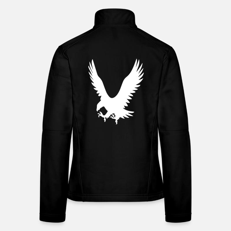Adler beim Angriff Frauen Softshelljacke