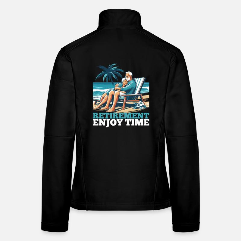 Rente Ruhestand Zeit genießen Geschenk Frauen Softshelljacke