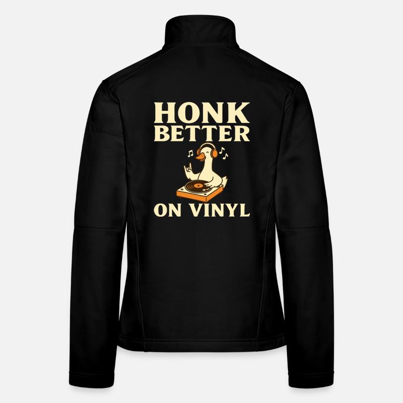 vinyle, collectionneur de vinyles, disquaire, amat Veste en tissu softshell Femme
