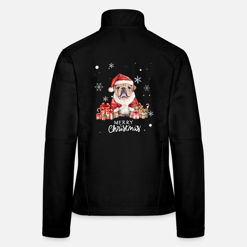 Chien Noël Veste en tissu softshell Femme