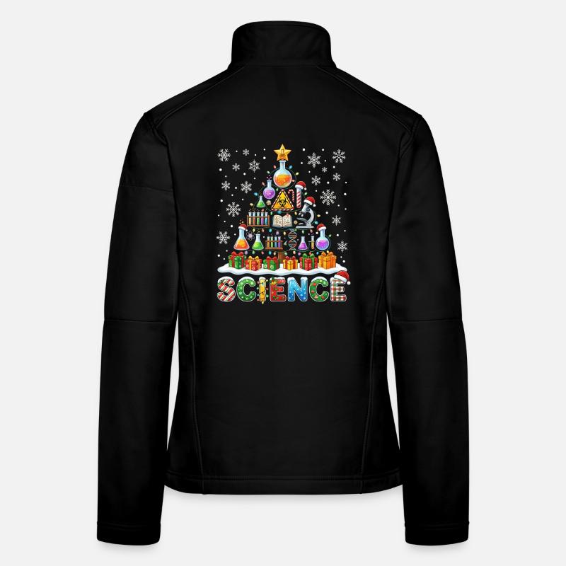 Wissenschafts Weihnachtsbaum Labor Geräte Geschenk Frauen Softshelljacke