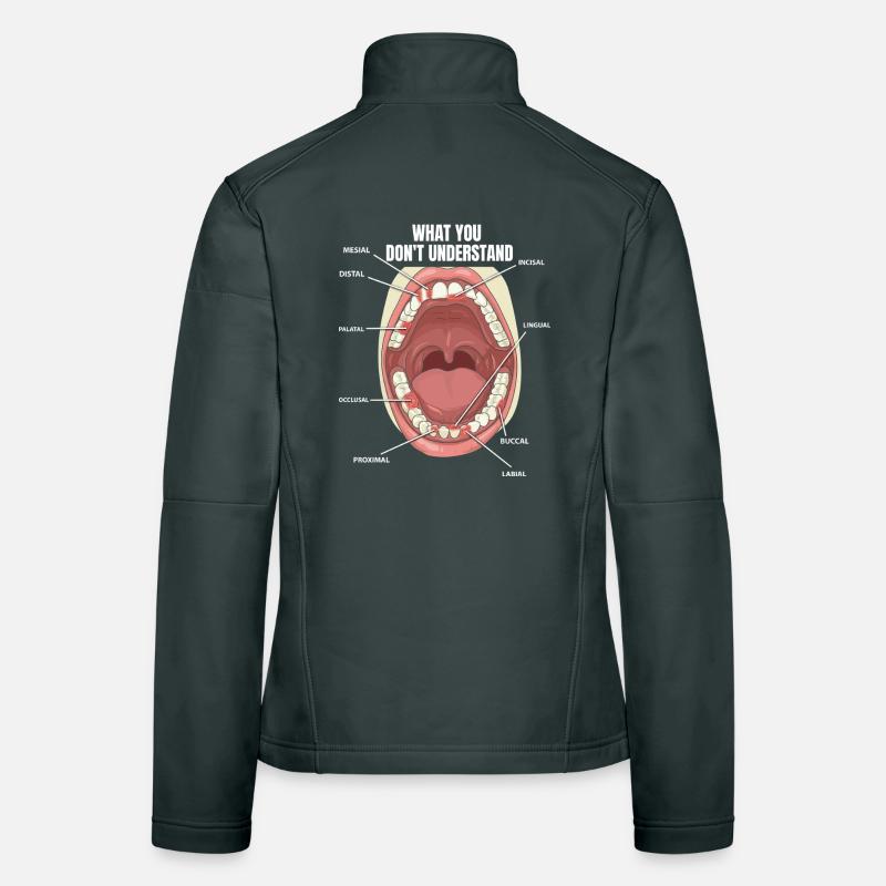 Surfaces dentaires Assistant dentaire Dentiste Veste en tissu softshell Femme