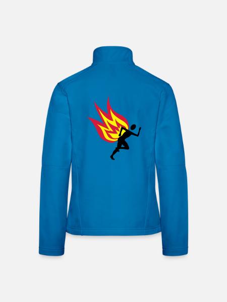Feu de Jogger - Veste en tissu softshell Femme - noir - Dos