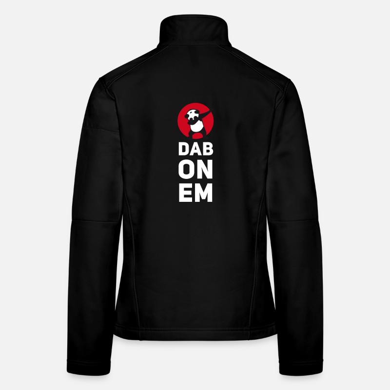 dab on em dabbing panda football touchdown mooving Frauen Softshelljacke
