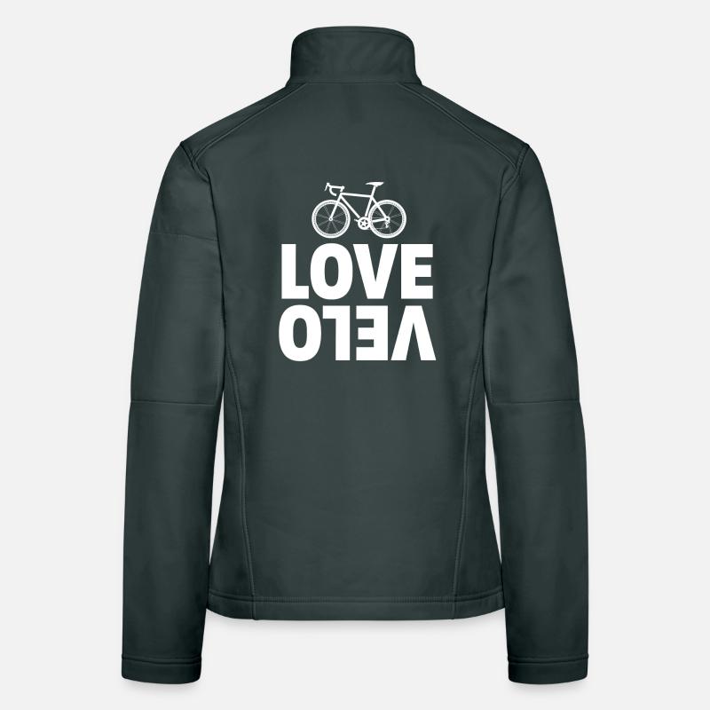 Vélo Amour Vélo Veste en tissu softshell Femme