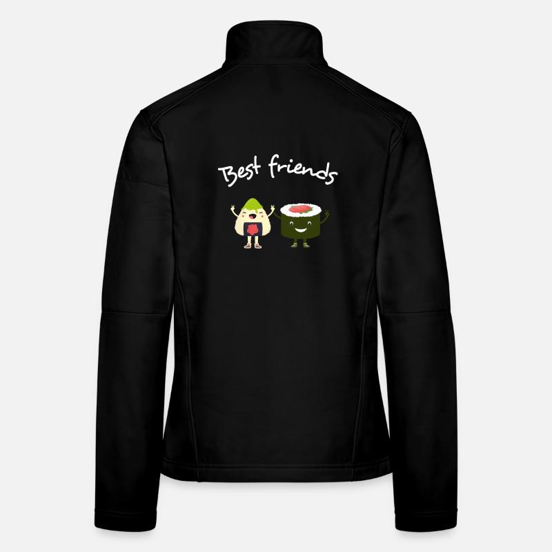 Beste Freunde: Sushi & Avocado kita Schule japan  Frauen Softshelljacke