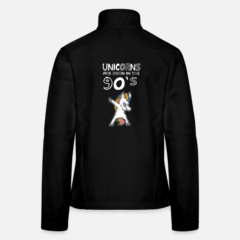 Einhorn Dab Dance 90er Kid Geburtstag Geschenkidee Frauen Softshelljacke