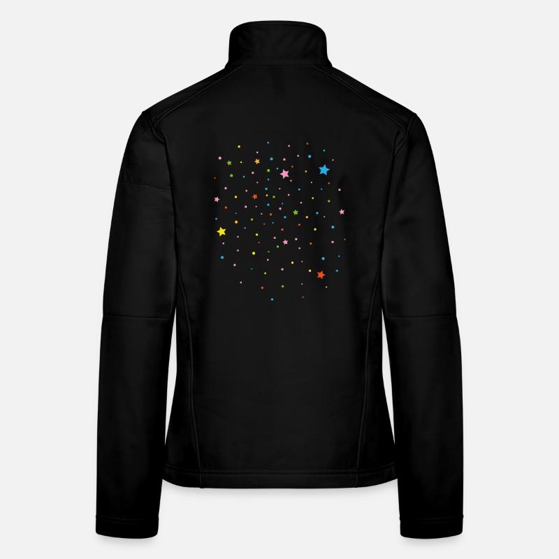 Konfetti Karneval Sterne Party Geburtstag Deko Frauen Softshelljacke