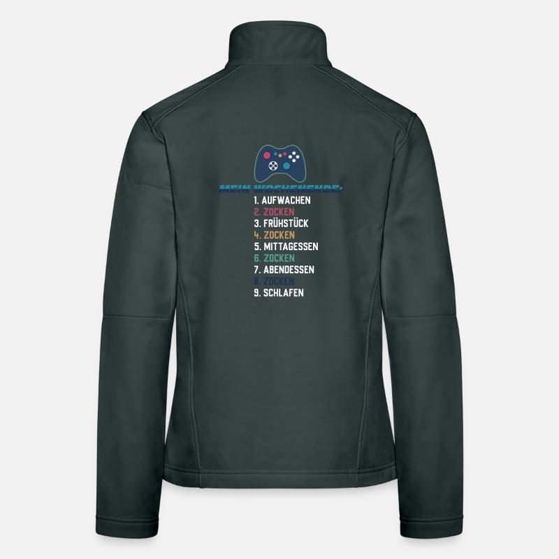 My Weekend Gaming Gaming List Controller Women's Softshell Jacket