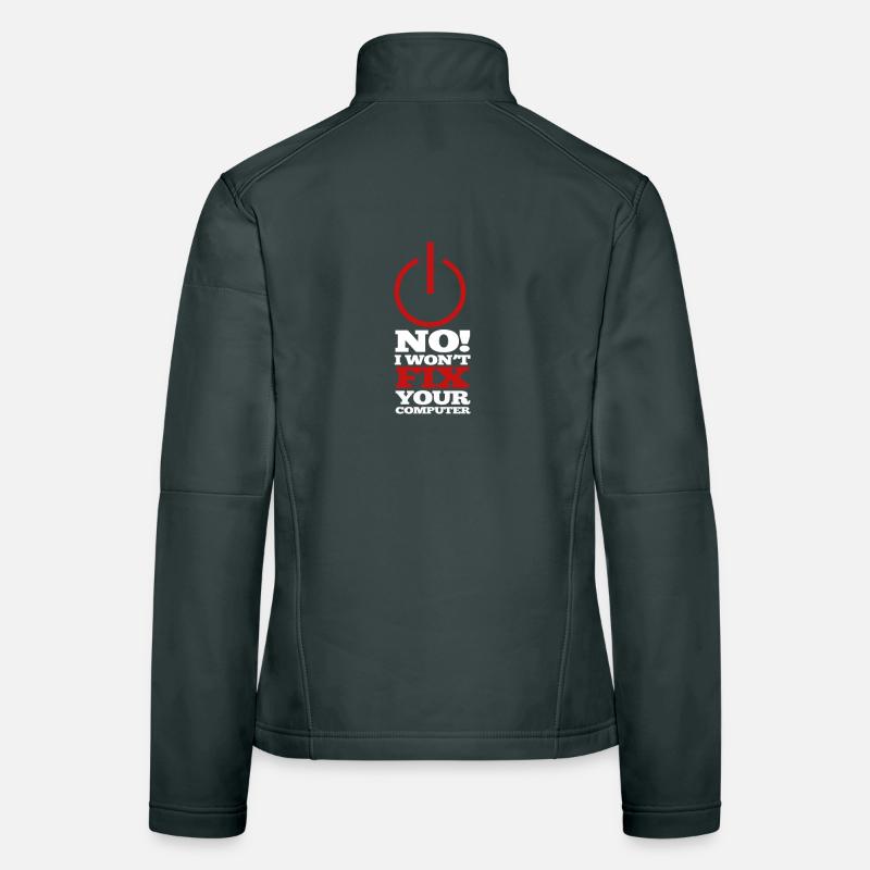 Computer Program Code Nerd Script Hacker Women's Softshell Jacket