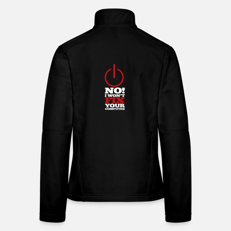 Programme d’ordinateur Code Nerd Script Hacker Veste en tissu softshell Femme