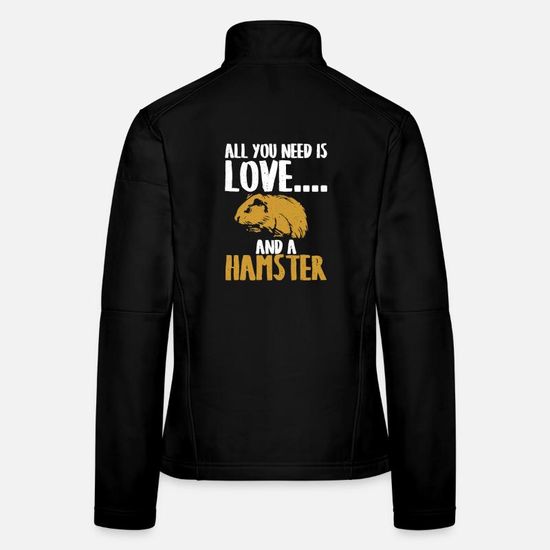 Loving and hamster motif Women's Softshell Jacket
