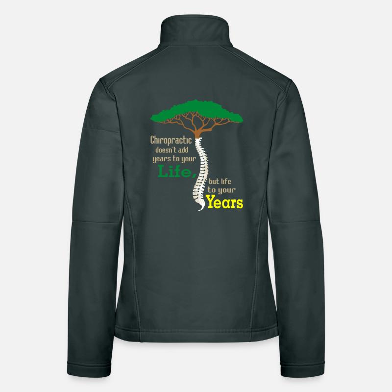 Wachsendes Baum Motiv mit Wirbeldesign Frauen Softshelljacke