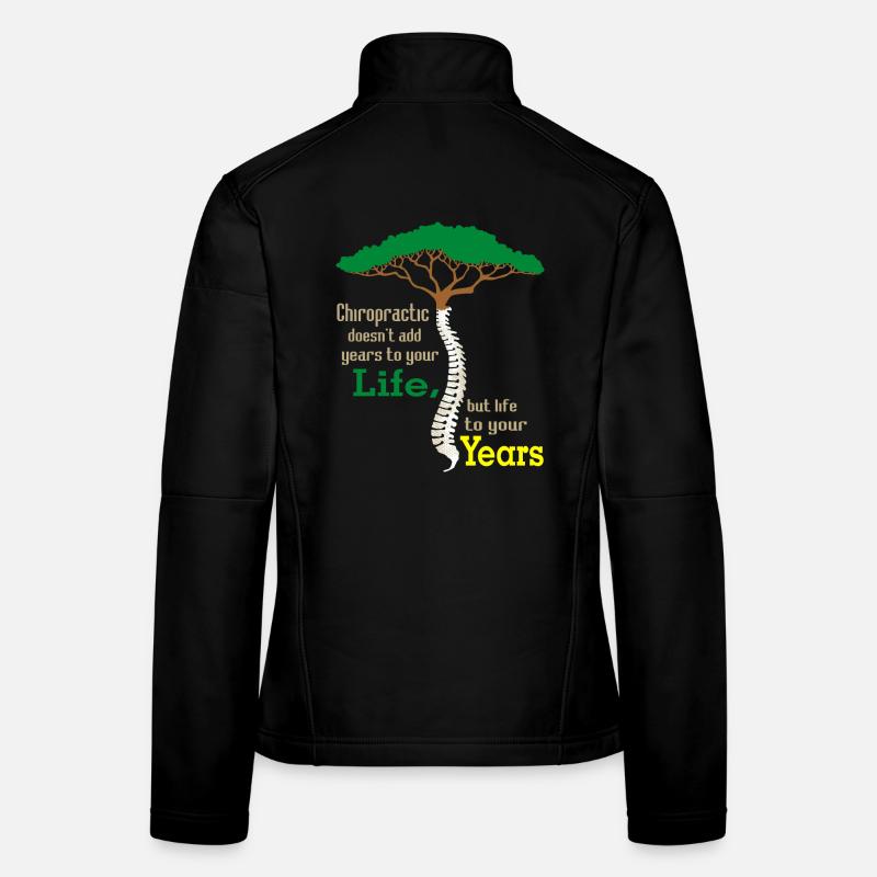 Wachsendes Baum Motiv mit Wirbeldesign Frauen Softshelljacke