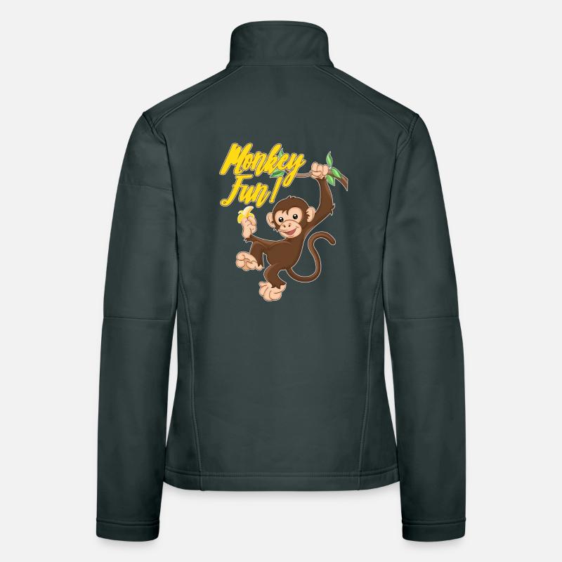 Monkey Fun Frauen Softshelljacke