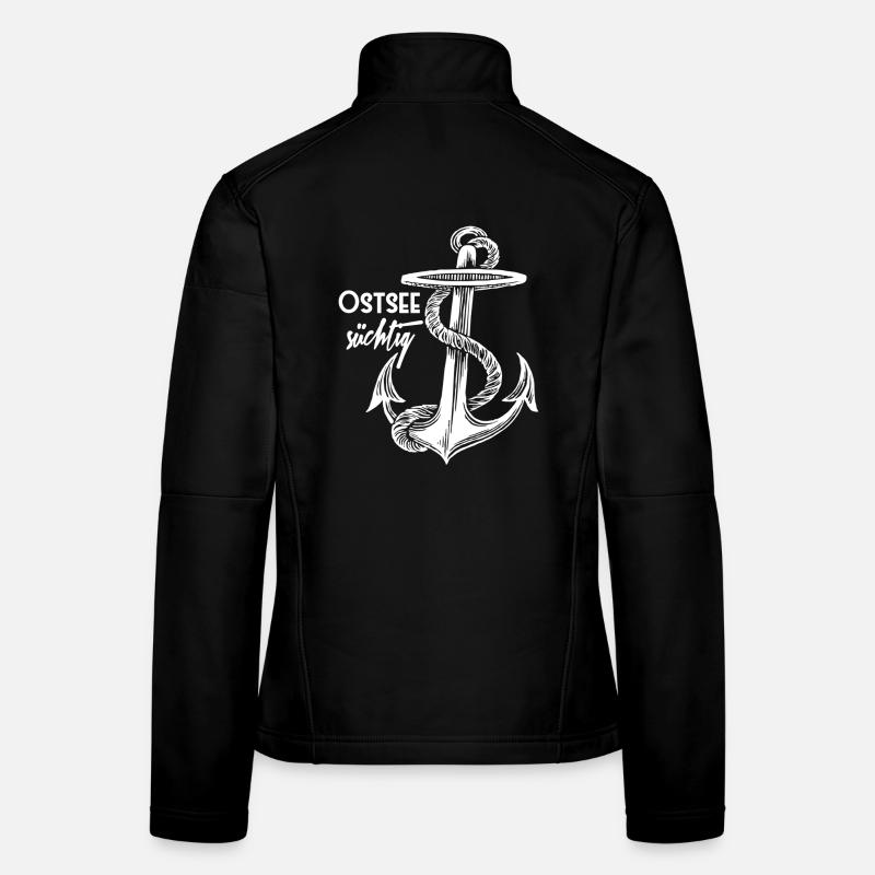 Ancre accro Baltic - blanc - design Veste en tissu softshell Femme