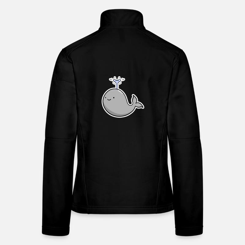 Wal - Frauen Softshelljacke - Schwarz