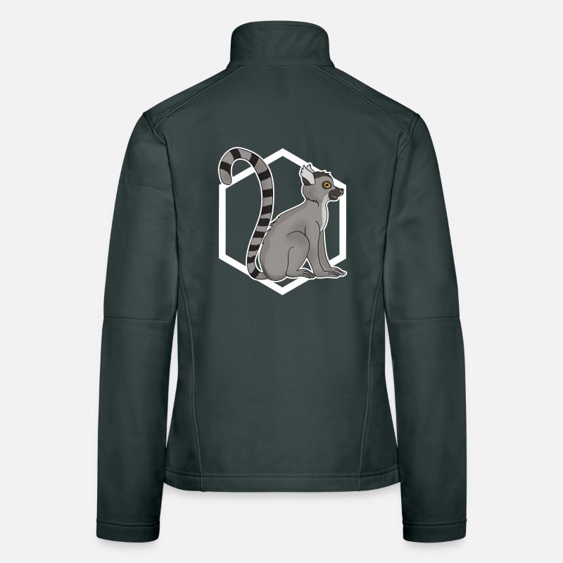 Lemur Äffchen Frauen Softshelljacke