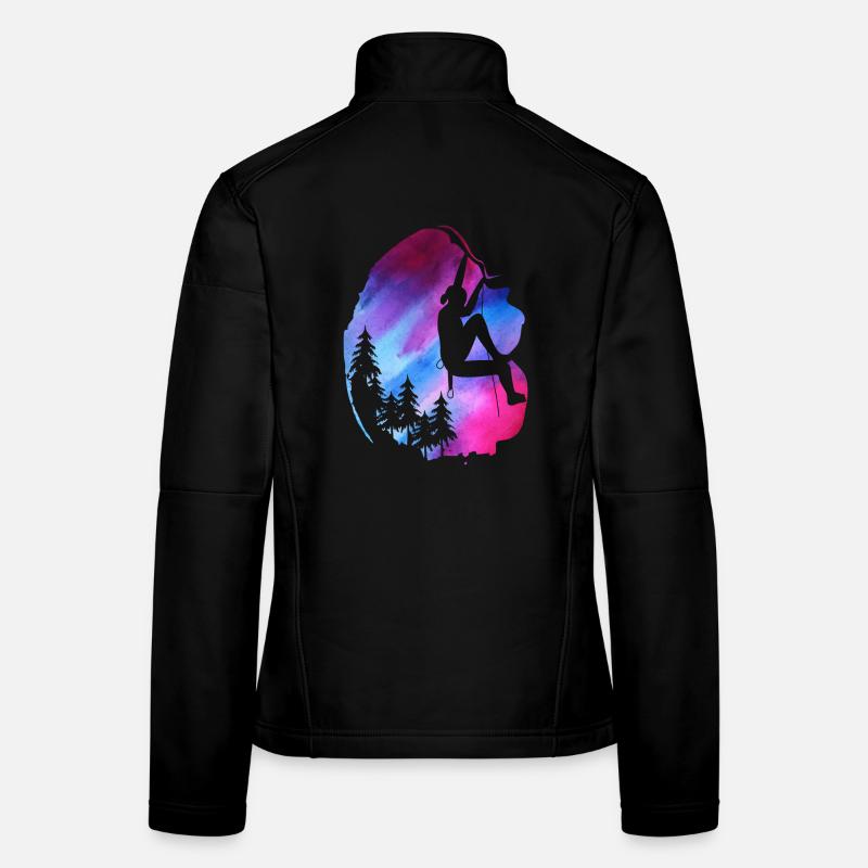Aventure en tyrolienne grimpeuse Veste en tissu softshell Femme