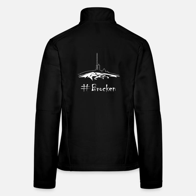 Brocken - the mountain in the Harz Mountains - Women's Softshell Jacket - black