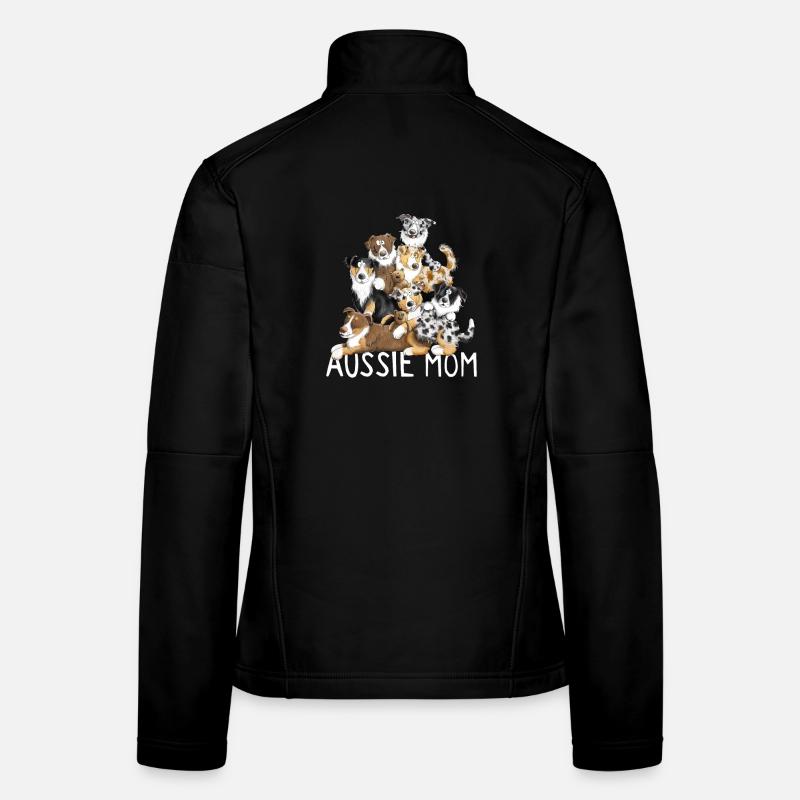 Australian Shepherd Maman Veste en tissu softshell Femme