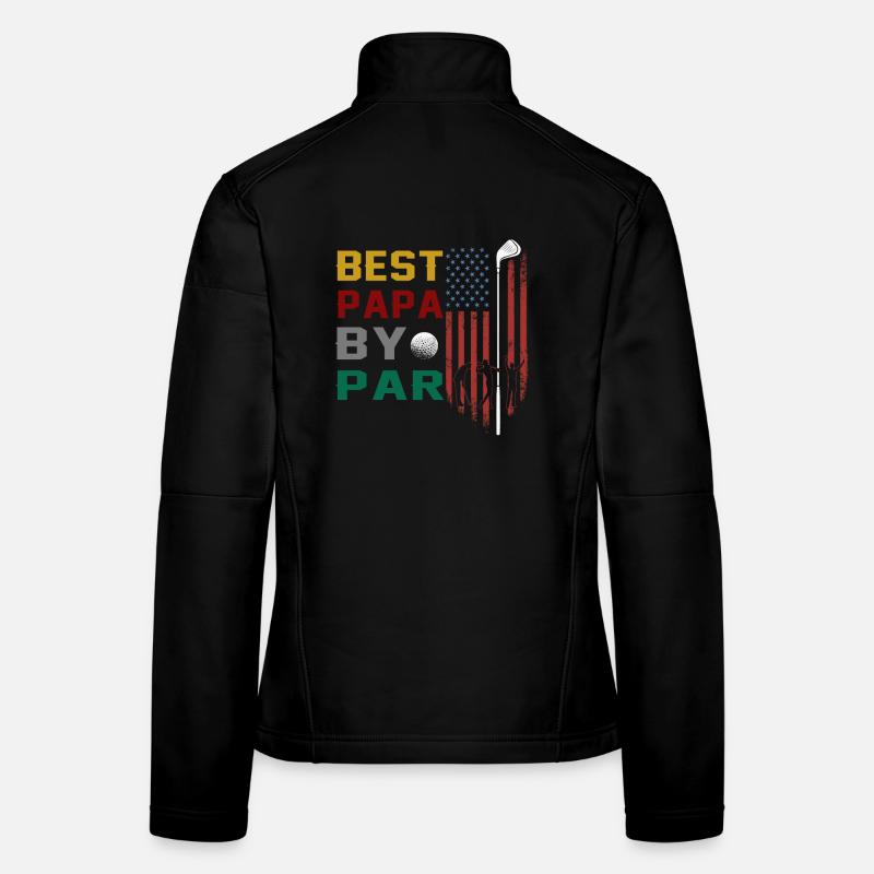 bester papa von par lustigem golf Frauen Softshelljacke