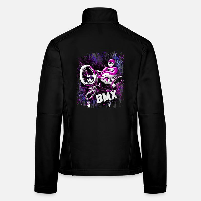 BMX / Bmx / bmx / Idée cadeau / Anniversaire Veste en tissu softshell Femme