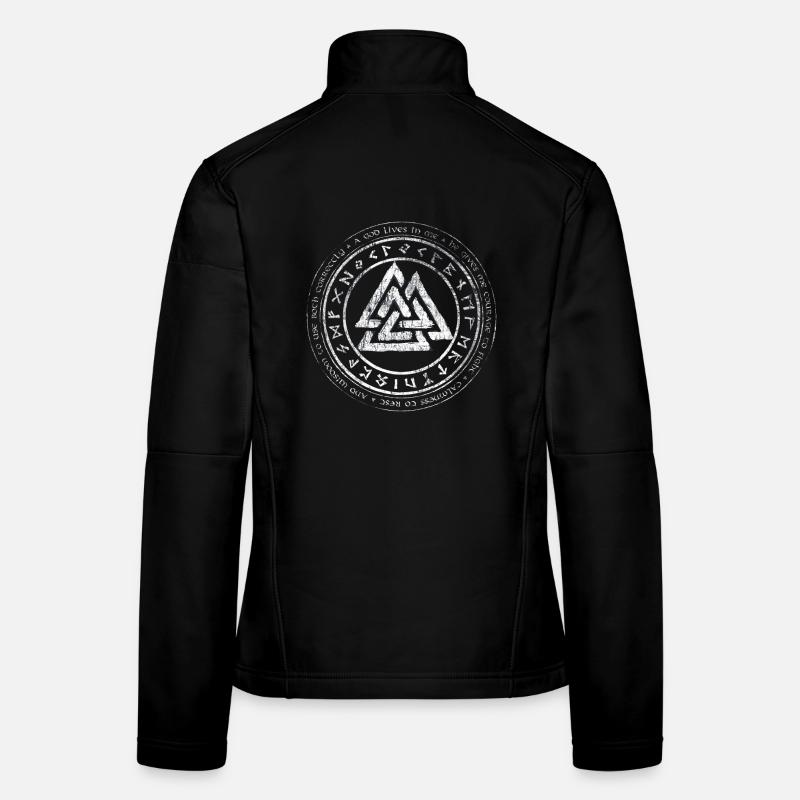 Valknut Viking Celger Ceten Germanen noeud runen Veste en tissu softshell Femme