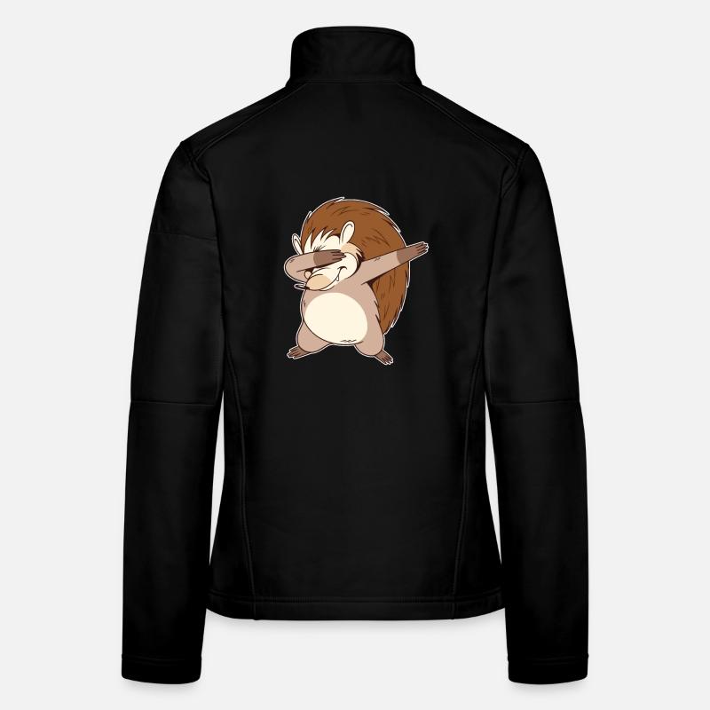 Dabbing Igel Frauen Softshelljacke