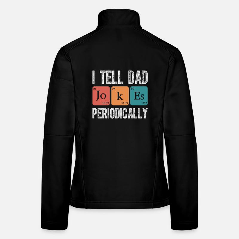 Dad saying motif - gift idea for Christmas - Women's Softshell Jacket - black