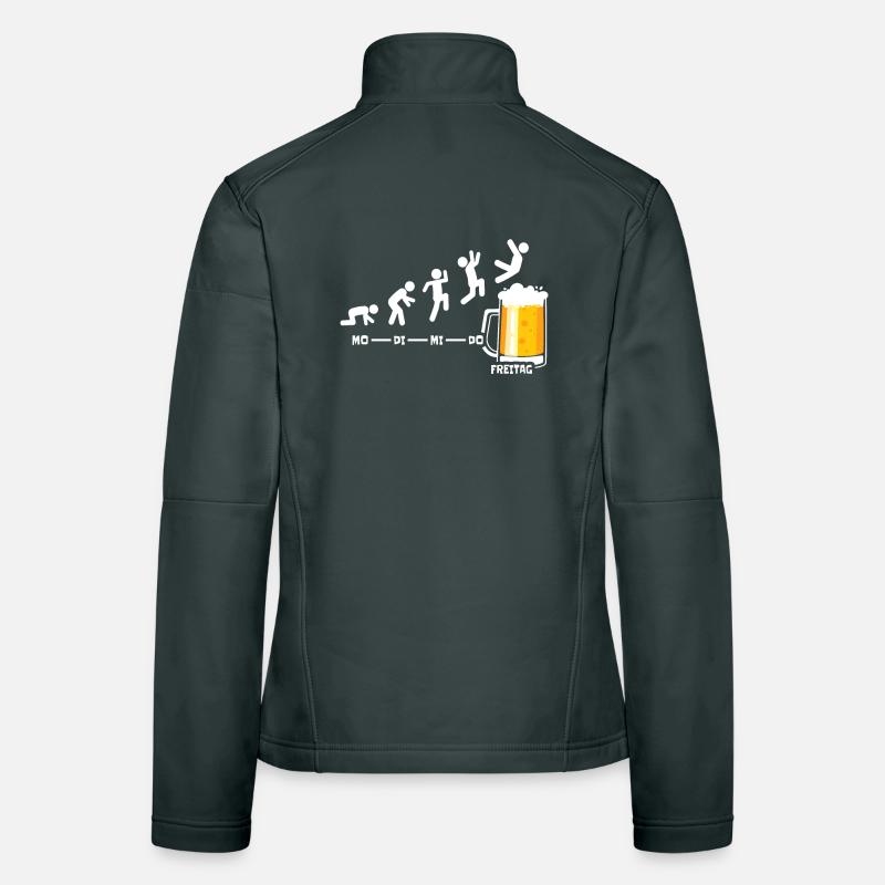 Bier Woche Freitag Wochenende Cooles Bier Geschenk Frauen Softshelljacke