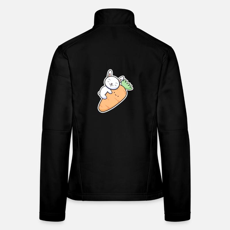 Lapin Carotte Veste en tissu softshell Femme