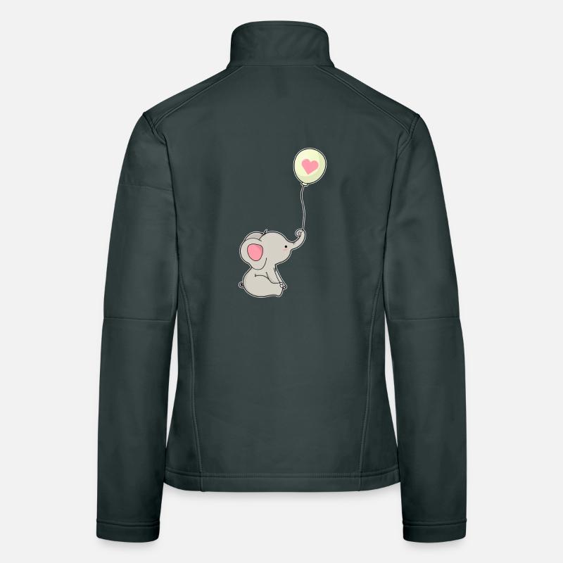 Elefant Luftballon  Frauen Softshelljacke
